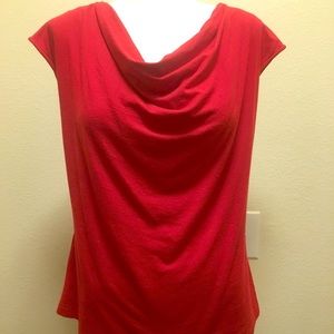 Zelda drape front cap sleeve top